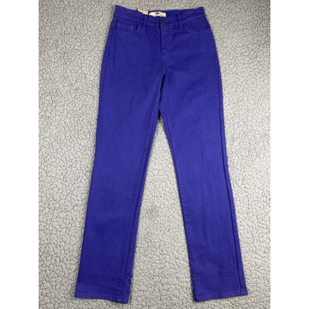 Levi’s Perfectly Slimming 512 Straight Leg Jeans Womens 6 Purple 28X32 Vintage - Picture 3 of 9